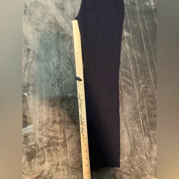 Tommy Hilfiger navy polka dot stretch dress pants - Picture 6 of 9